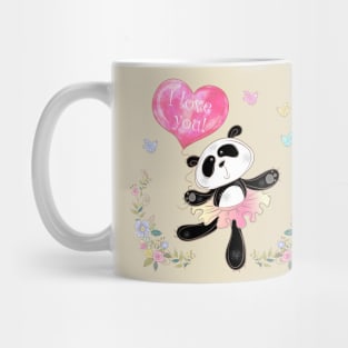 Panda ballerina love you Mug